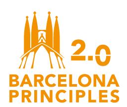 Barcelona-prinsippene 1. Å sette mål for, og måle effekten av, kommunikasjonsarbeid er fundamentalt for å lykkes. 2.