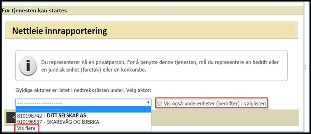 5 Logge på «Nettleie innrapportering» OBS! For å kunne logge deg på «Nettleie innrapportering» må du ha Altinn-rollen «Energi, miljø og klima» på vegne av selskapet som utfører rapporteringen.