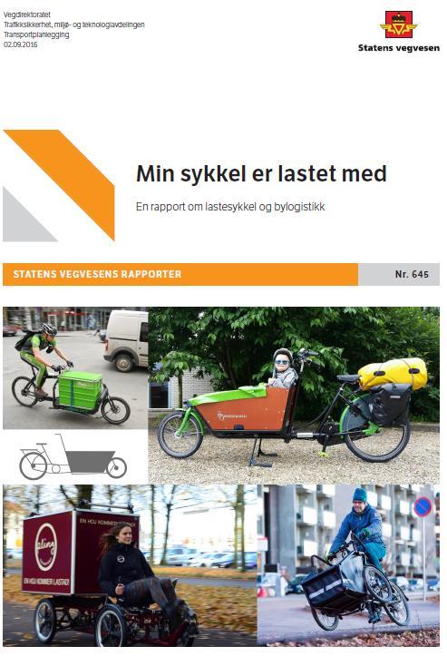 Ny rapport om lastesykler Ulike typer sykler og ulik bruk Hvordan bruke lastesykler