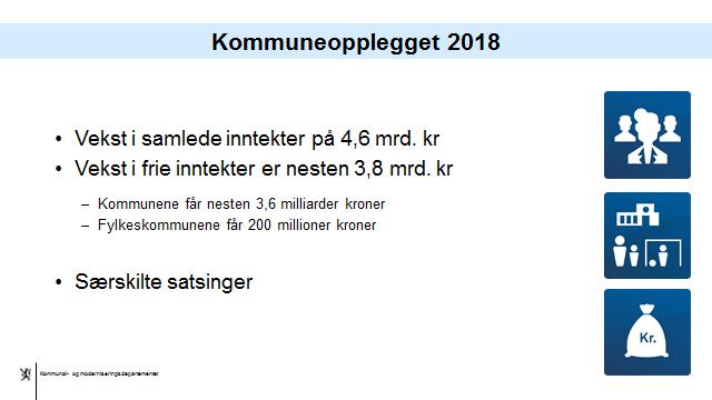 21 Veksten i de frie inntektene har, på makronivå, følgende disponering: I vårt forslag er