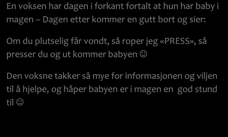 Vi minner om følgende: - Barna må beherske sykkel, svinge og bremse - Barna må ha tilpasset sykkelhjelm med seg til sykkeldagen, denne legges på hyllen til barnet - Inne i barnehagen triller vi