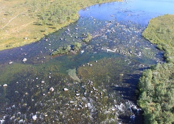 ) ble det lagt ut 80-100 m 3 sortert grus på tre