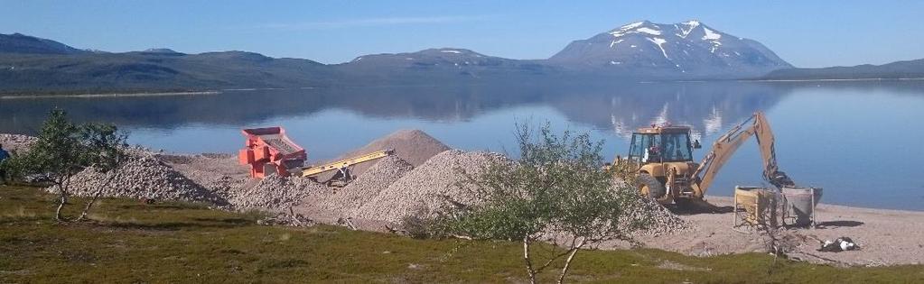 Grusen ble lagt i en naturlig dypål i elva og i utløpet