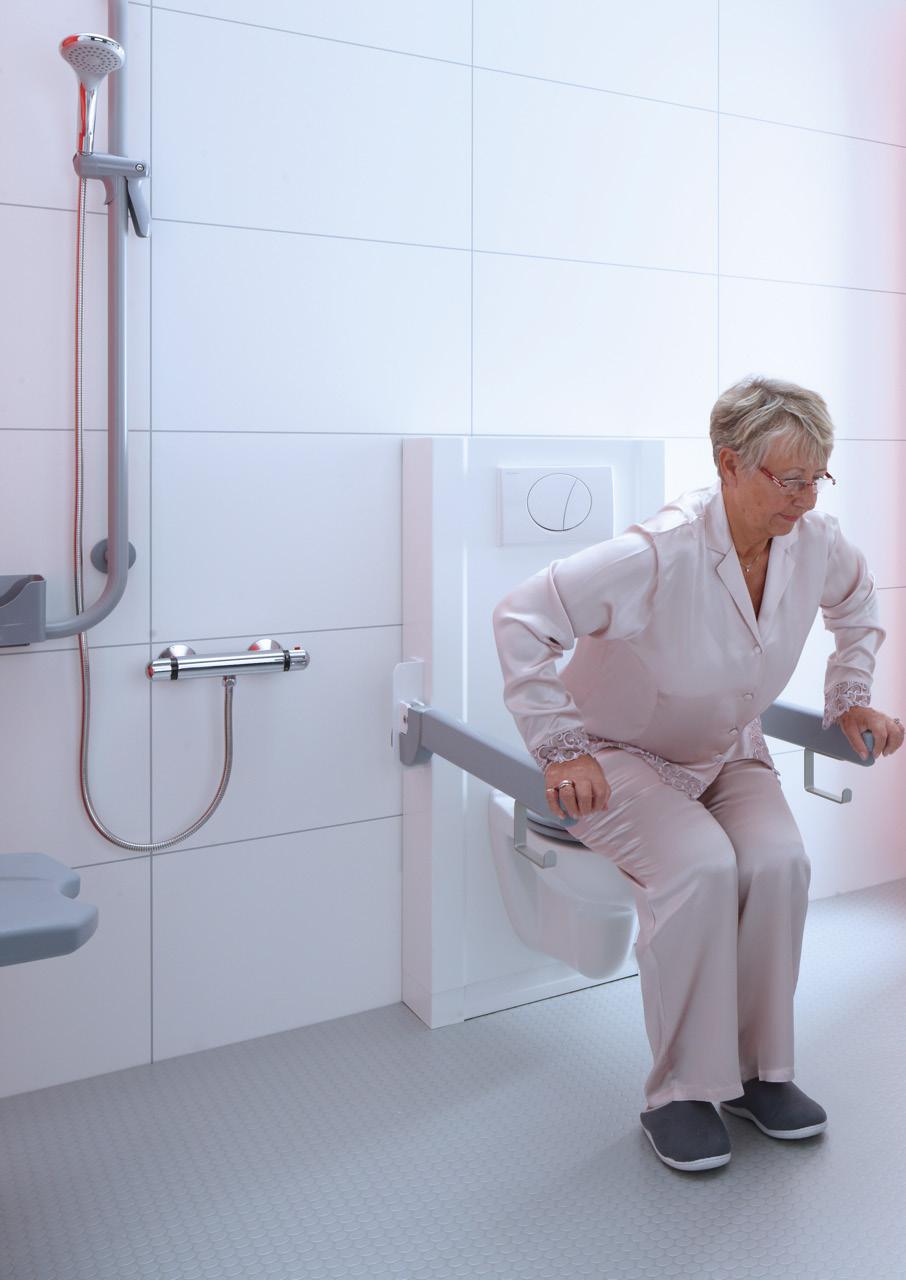 B BANO Høydejusterbar toalett Kan tilpasses alle brukere Vår forskning og testing har vist at det er behov for en baderomsløsning som kan tilpasses alle brukere.