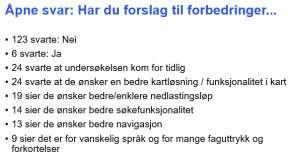 Forslag forbedringer?