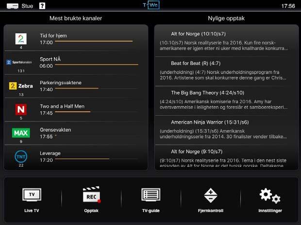 T-We-apper Min side T-We App Med T-We-appen kan du se TV og underholdning akkurat når og hvor det passer deg på mobil, nettbrett og Apple TV 4 på