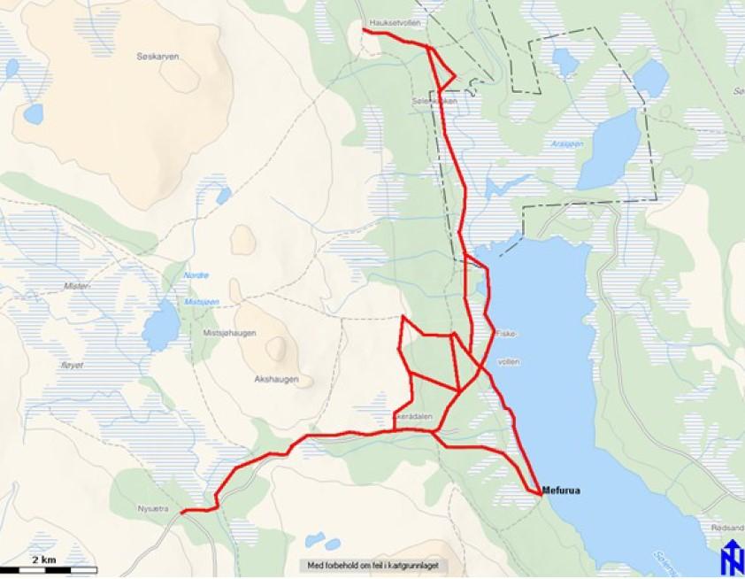 MOTORFERDSEL I UTMARK 6 - OPPKJØRING AV SKILØYPER FISKEVOLLEN Arkiv: K01 Arkivsaksnr.