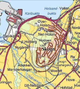 ssikkerhet Området ligger like nord for det markante høydedraget Holåsen, og har gode utsiktsforhold. Ligger inneklemt mellom adkomstveg og boliger.