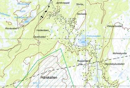 Noe fortetting i området ved Huldrevatnet tilrås vurdert gjennom detaljregulering.