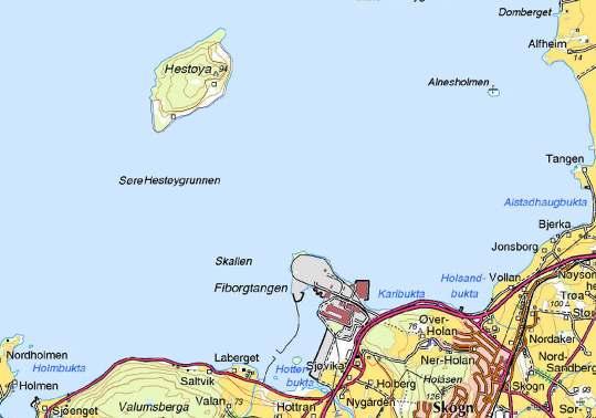 ssikkerhet Hestøya er skogkledt med noe åpent landskap mot fastlandet (Skogn). 100-meterssonen langs sjø, ellers ingen registrerte konflikter. Vegetasjon er av 