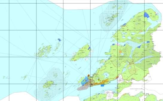 Forslag til ny KPA (kystsonen) - Mer detaljert framstilling av arealbruksformålene for sjøarealene: Farleder, småbåthavner,