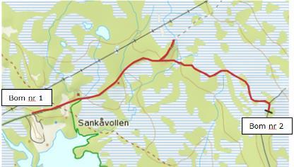 Den eneste veien innenfor Sylan landskapsvernområde som har en så høy status at den kan karakteriseres som bilvei, er veien fra Sankåvika inn til bom for traktorveg inn til Storerikvollen.