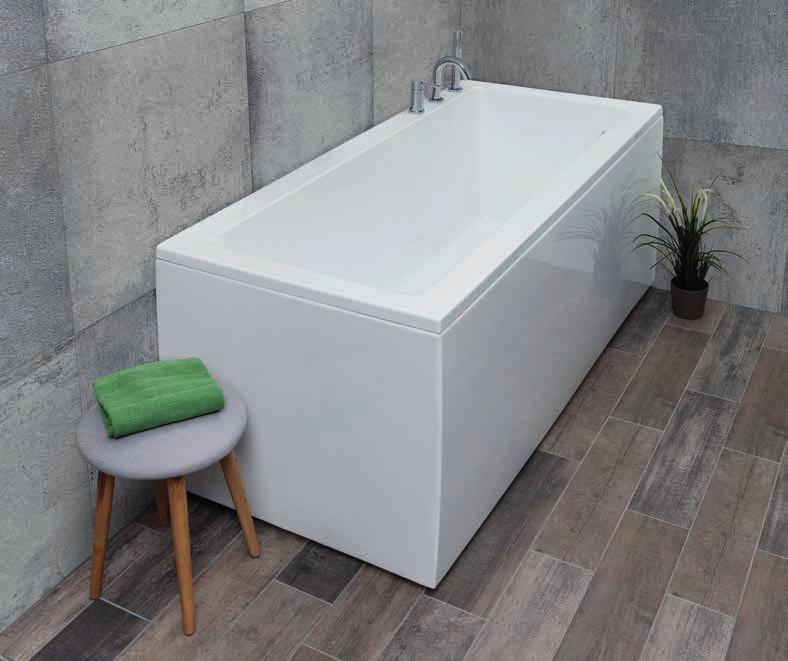 FORMA Forma er en solid og moderne badekar-serie med rette linjer og meget god sittedybde.