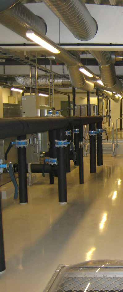 Tekniske rom selvutjevnende epoksybelegg For både renseanlegg og drikkevannsanlegg finnes det en rekke områder som ikke er i direkte kontakt med kloakk eller drikkevann, men som allikevel må ha en