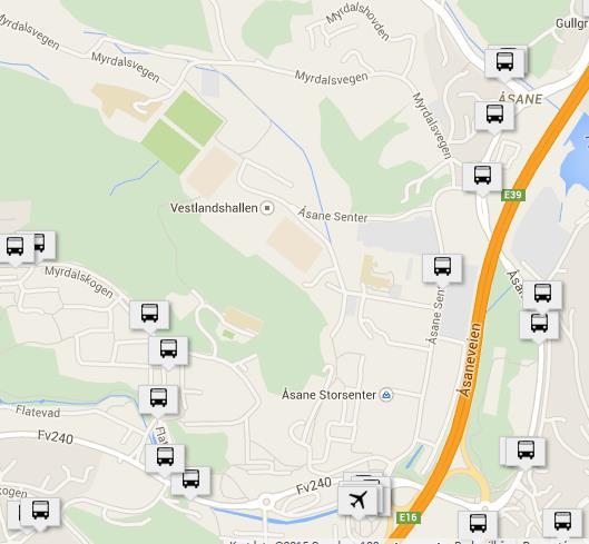 PLANPROGRAM MYRDAL IDRETTSPARK 11 (26) 2.4 Atkomst og trafikk Planområdet har adkomst fra de kommunale vegene Åsane senter i øst og Myrdalsvegen i nord.