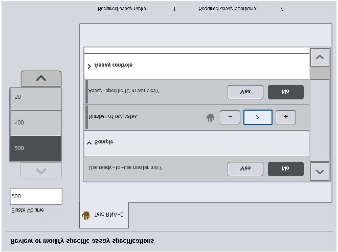 Grunnleggende funksjoner for QIAsymphony AS Hvis parametrene for mer enn én analyse må modifiseres, gjenta trinn 2 5 for de(n) andre