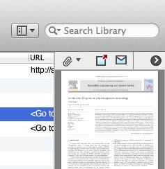 Legg til fil Åpne PDF PDF er er søkbare fra søkevinduet i EndNote-biblioteket.