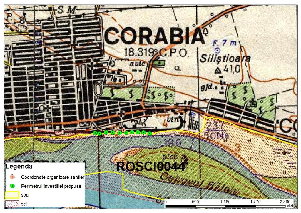 Figura 22 Amplasarea lucrărilor propuse 4.7.7.Masuri de diminuare a impactului asupra biodiversitatii, in general 4.7.5.