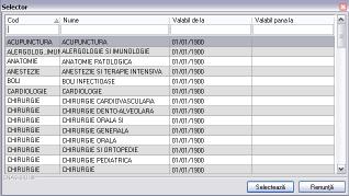 6-40 Selector Specialitate În cazul în care pacientul nu