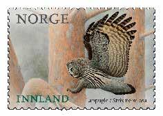 NEW STAMPS BIRDS NK 1974 Great Grey Owl (Strix nebulosa)