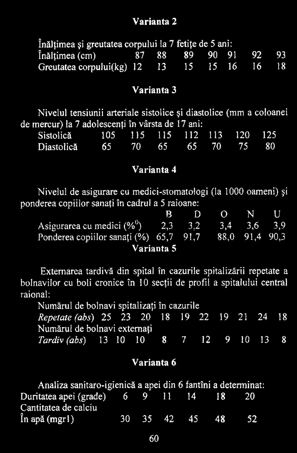 secţii de profil a spitalului central raional: Numărul de bolnavi spitalizaţi în cazurile Repetate (abs) 25 23 20 18 19 22 19 21 24 18 Numărul de bolnavi externaţi Tardiv