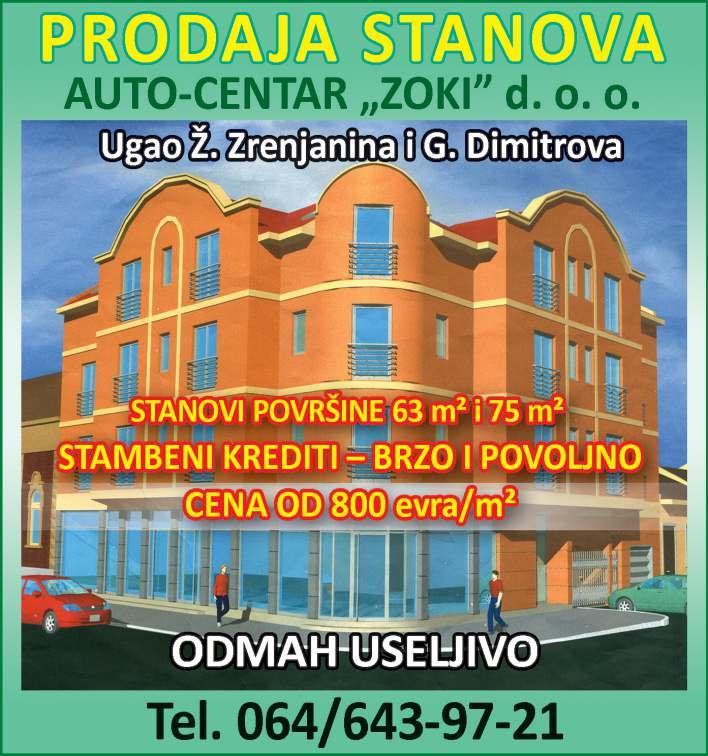 (255282) МИСА, двоипособан, 63 м 2, 32.000; дво со - бан 49 м 2, 24.500; јед - ноипособан, 40 м 2, 23.000, гарсоњера, 23 м 2, 15.000. (097), Перфект, 064/348-05-68.