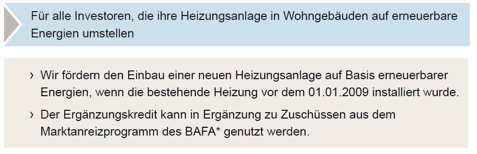 Energieeffizient Sanieren (167) Ergänzungskredit