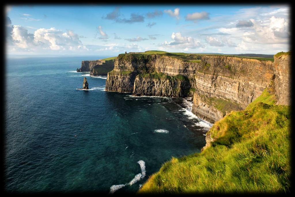 Torsdag 5. juli Dagstur til Cliffs of Moher på vestkysten av Irland, 13 timar.