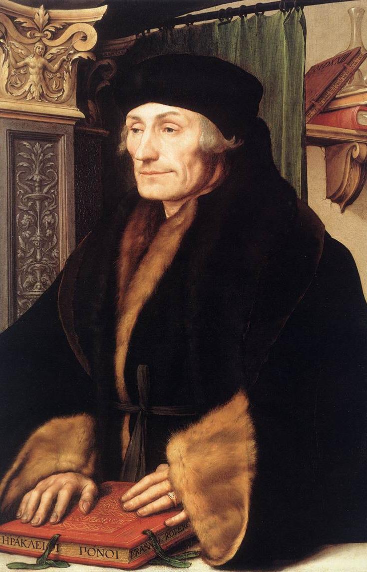 Desiderius Erasmus (1466-1536) Erasmus var en katolsk prest, teolog, og akademiker som ønsket å reformere den Romersk-Katolske Kirken fra innsiden.