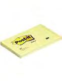 Post-it Notatblokk 663196 654: 76x76mm Canary Yellow (100 ark) 12 Stk Post-it Notatblokk Post-it for matmerking