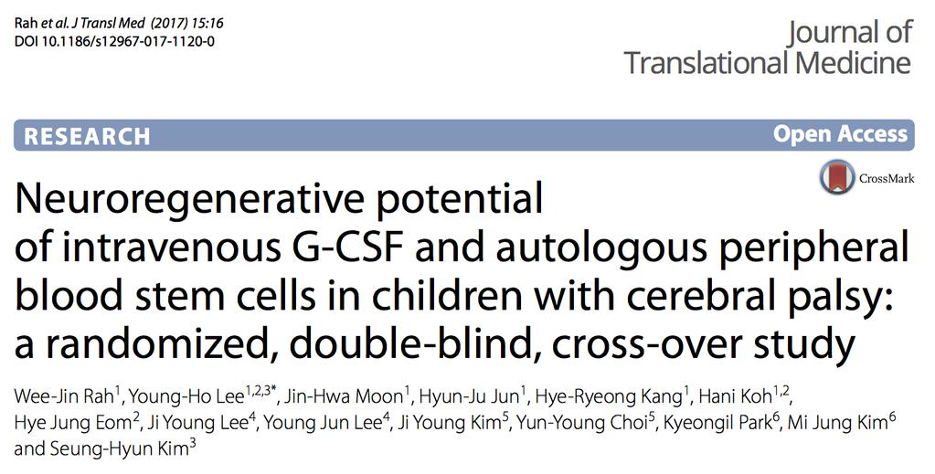 Alle behandlet med G-CSF, så sammenlignet med :dlgere pasienter En gruppe behandlet med stamceller, den andre ikke