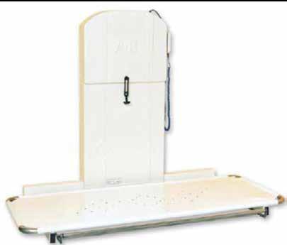 CT HD - veggmontert stellebord for høybrukervekt CT HD - veggmontert stellebord CT HD er et elektrisk manøvrert veggmontert stellebord for tunge brukere med brukervekt opp til 190kg.