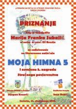 Žuta je od suncokreta u slavonskoj ravnici. Zelena je od istarskih maslinika i vode Zrmanje. Smeđa je od ličkih jesenjih šuma.