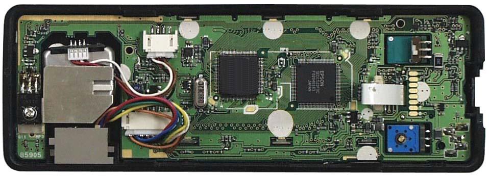 SECTION 2 INSIDE VIEWS DISPLAY BOARD Sub CPU (IC6: HD6433842RB27H) HD6473847RH) SW LED dimmer Q50: 2SB1132 Q51: 2SC4081 +5V regulator