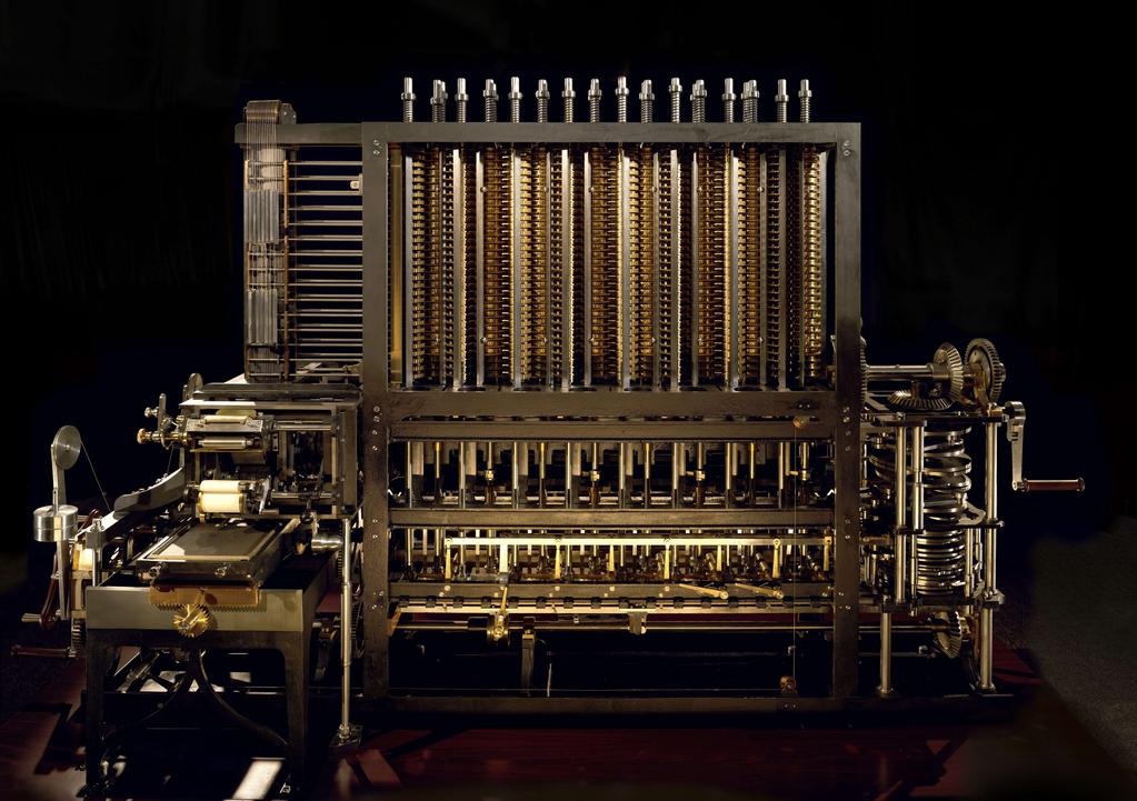 Spørsmålet Analoge Digitale Charles Babbage Difference engine ir AM ru k Bi næ r Ele kt ro ni