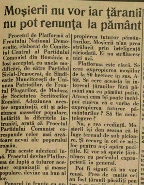 Decretul 83/1949 şi efectele imediate asupra marilor proprietari din Caracal şi împrejurimi Profesor Pătru Jeana C. N.