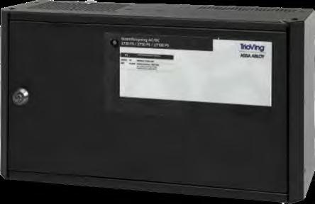 TrioVing a.s Elektronisk avlåsing 2018 TrioVing Batteribackup Det kan normalt beregnes et gjennomsnittlig strømforbruk for utstyret pr. dør på ca. 0,5A 24VDC. Dvs.