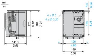 produktsertifikater Vibrasjonsmotstand støtmotstand Conducted emissions EN/IEC 61800-3 CSA C-Tick GOST NOM UL 1 gn EN/IEC 60068-2-6 13...200 Hz 1.5 mm peak to peak EN/IEC 60068-2-6 3.