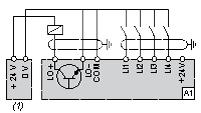 Supply (2) 0-20 ma 4-20 ma supply Connected as Positive Logic (Source) with External 24 vdc