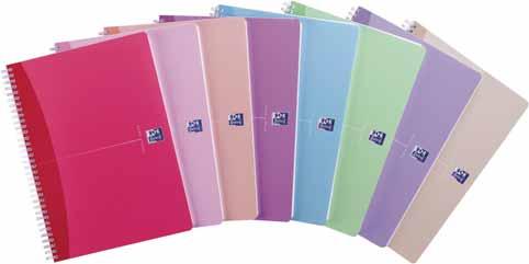 Notatbok OXFORD Woman A4 linjer ass. farger Eksklusiv kvalitet og profesjonelle detaljer med linjerte ark i 90 g kvalitet.