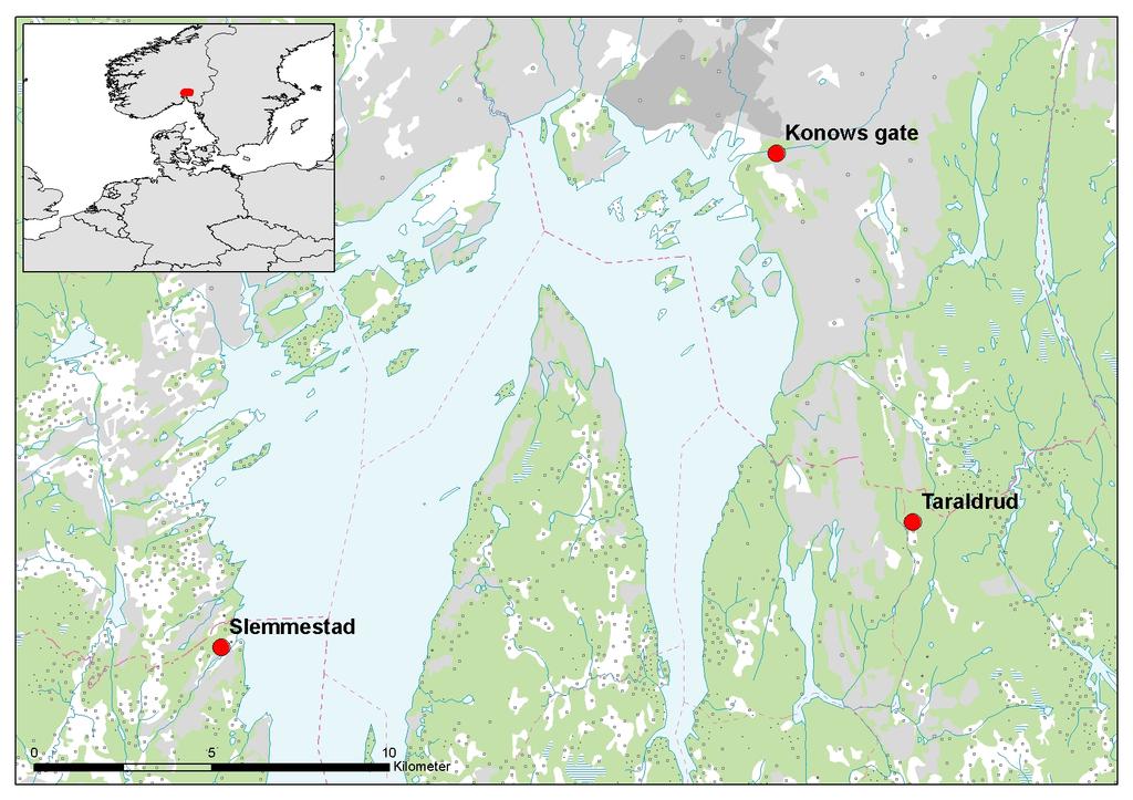 Figure 1: Sampling locations for black shale.
