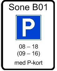 Boligsone og beboerparkering Boligsone: Beboere og næringsdrivende må ha parkeringstillatelse Besøkende til beboere i sonen må ha