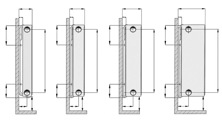 Paigaldusmõõdud PURMO Monclac suusk seinakanduriga PANEELRADIAATTORID PURMO PLANORA 35 PCV 11 PCV 21 PCV 22 PCV 33 88 93 125 175 29 25 25 25 105 105 105 105 C/C C/C C/C C/C 66 66 66 66 58 Soov.