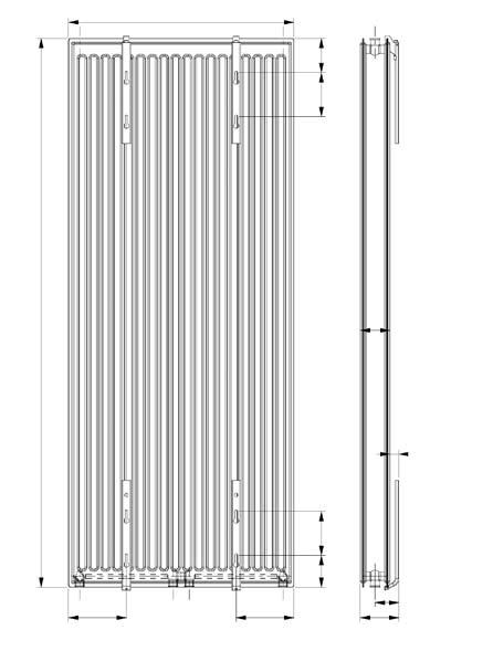 PANEELRADIAATTORID PURMO VERTICAL 45 Ühendused Alt keskelt ühendus Altühendus Teised ühendused ei ole