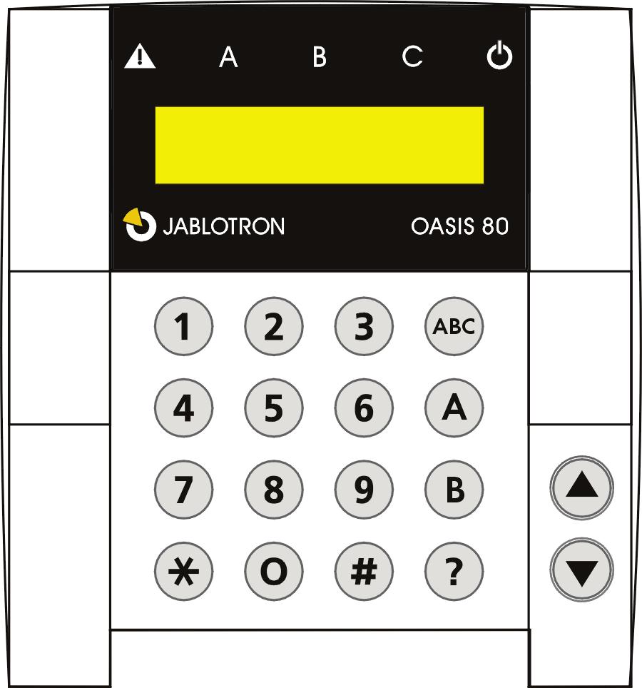 Tastefunksjoner: og blar (se tabell) 1 og 7 karaktervalg (A,B,C,D.