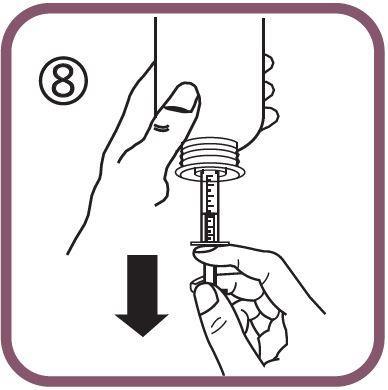 Følg disse trinnene første gang du bruker Briviact: - Ta adapteren av munnsprøyten (figur 2). - Sett adapteren inn i toppen av flasken (figur 3). Sørg for at den sitter godt fast.