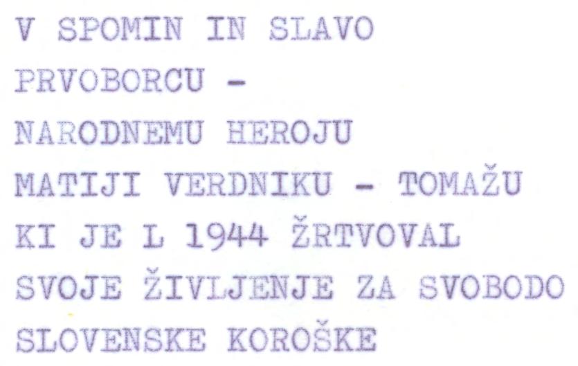 Pokopan je v partizanskem grobišču v Svečah na Koroškem.