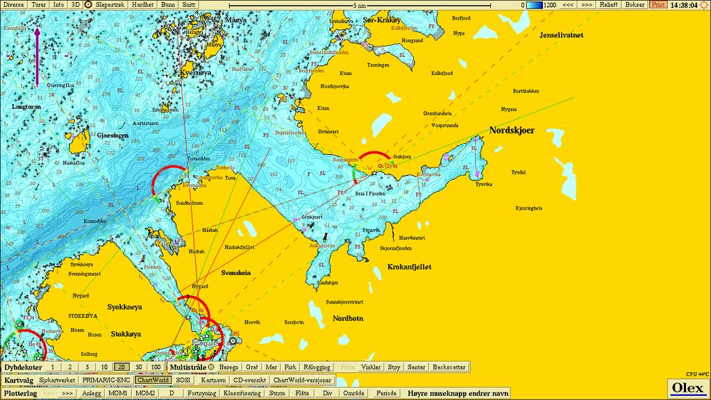 Figur 2.1: Oversiktskart over Skjørafjorden i Åfjord, Sør-Trøndelag. Undersøkelsesområdet er avmerket med svart firkant. Kartkilde: Olex.