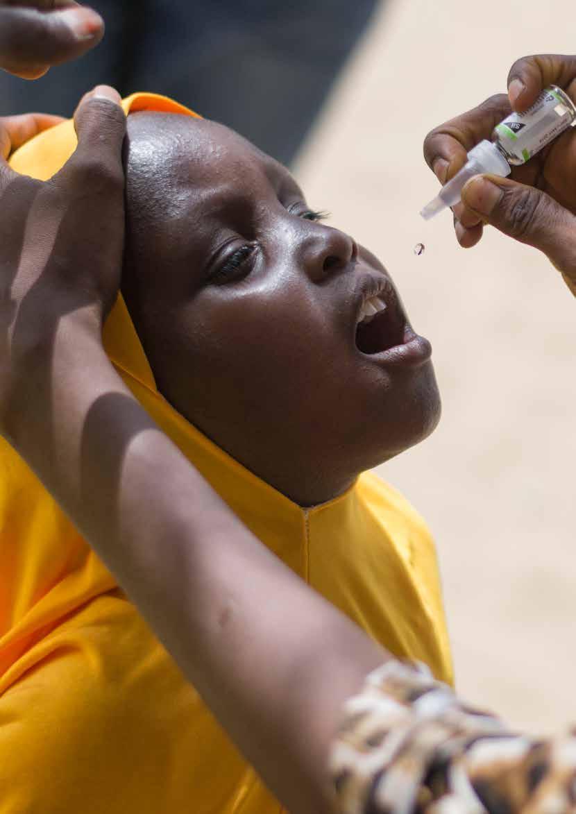 Polio-vaksinasjoner for nylig ankomne i Lawan Karta leir for internt fordrevne.