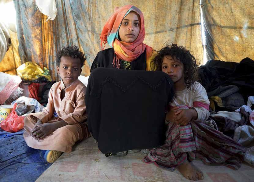 Khamir leir for internt fordrevne, Jemen 2017. Foto: Giles Clarke/OCHA. http://www.unocha.org/ Beskyttelse av barn og unge Barn og unge er spesielt sårbare og har særskilt behov for beskyttelse.